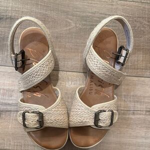 Blowfish Tan Woven Sandals